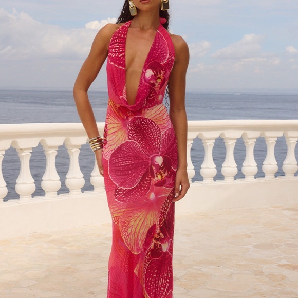Runaway the Label Lexie Maxi Dress in Isabel Pink - Picture 1 of 4